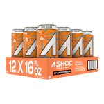 A SHOC Performance Energy Drink, Blue Raspberry, 16 Ounce Can, Natural Energy Blend, BCAAs, Ocean Mineral Electrolytes, and No Chemical Preservatives, 12-pack - Image 2